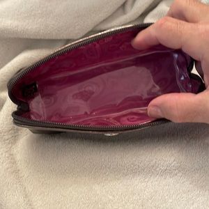 Brighton glasses or purse case that has lipstick holders and mirror brown tone